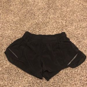 Lululemon black shorts size 6 barely worn